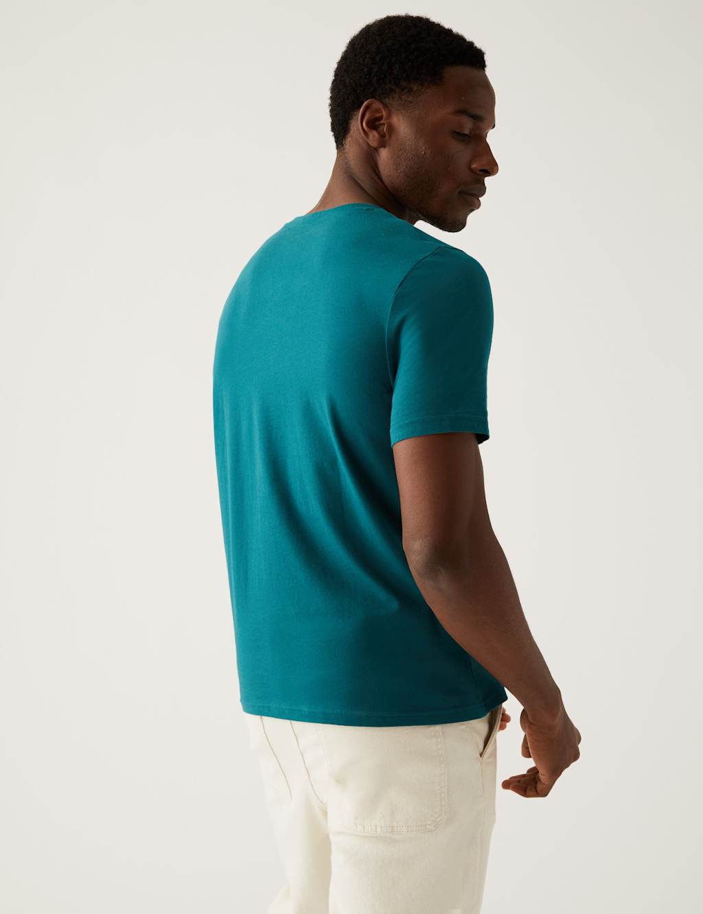 Pure Cotton Crew Neck T-Shirt image 3
