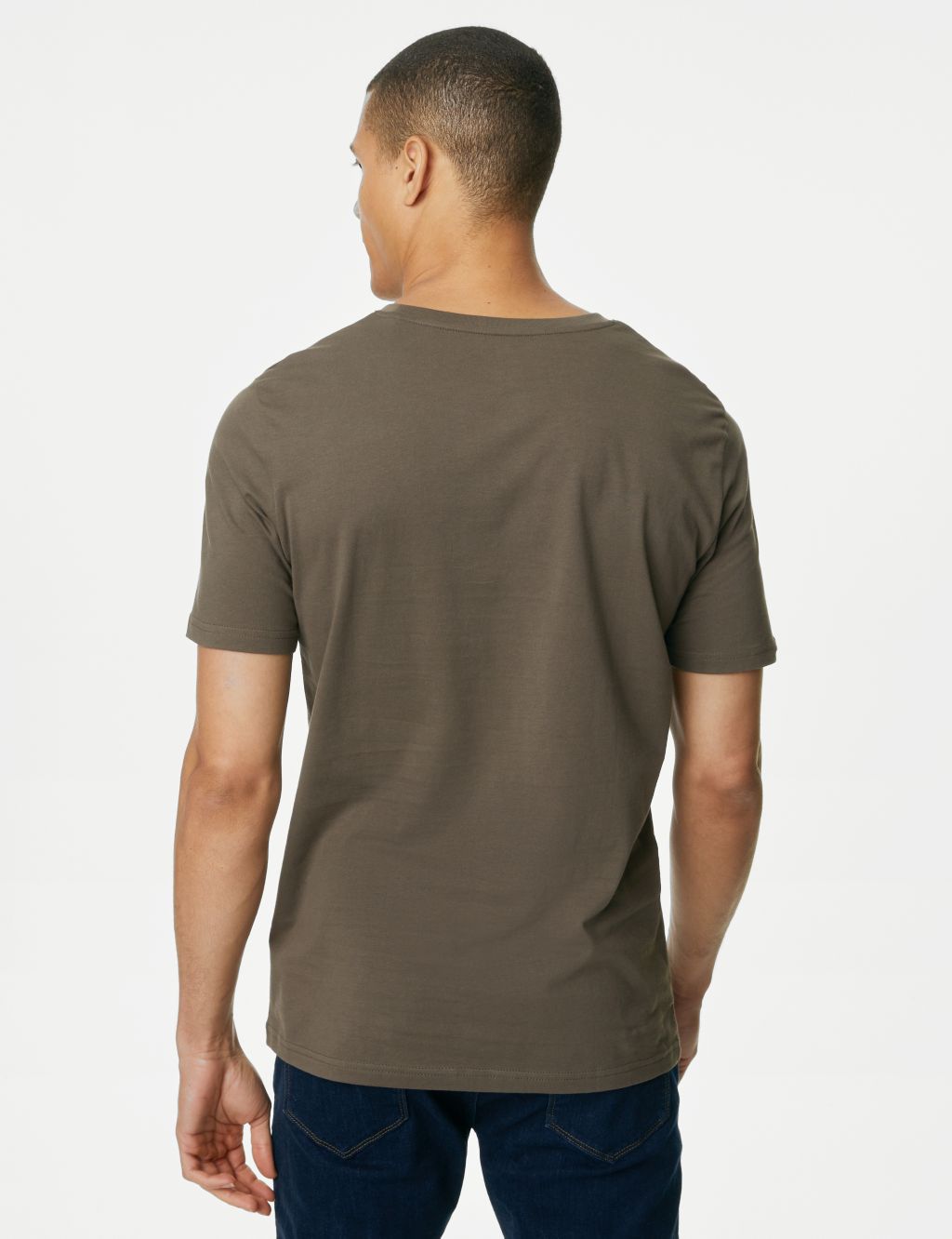 Regular Fit Pure Cotton Crew Neck T-Shirt image 5