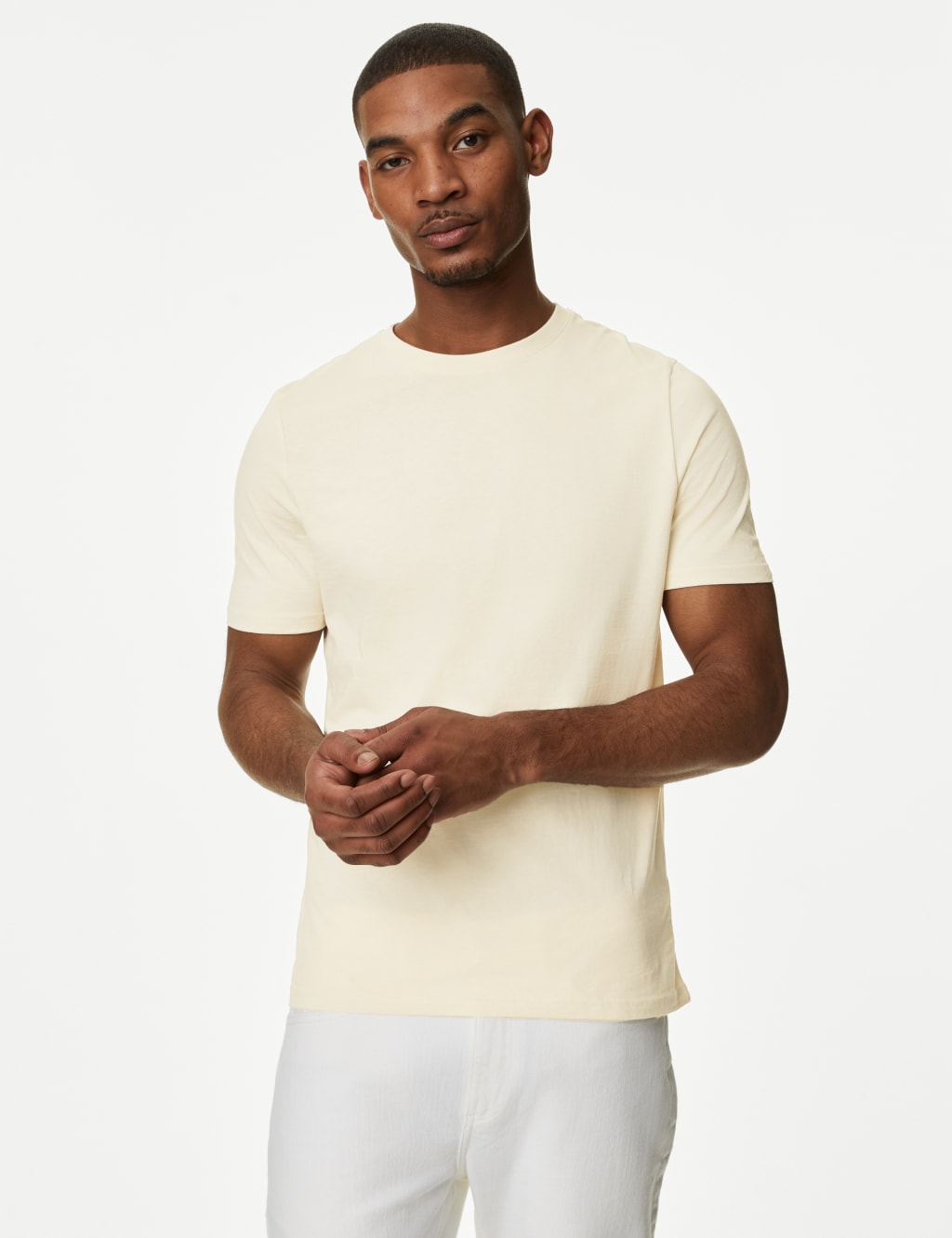 Pure Cotton Crew Neck T-Shirt image 4