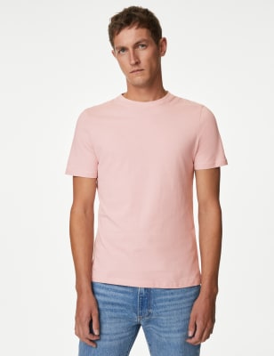 Regular Fit Pure Cotton Crew Neck T-Shirt - IS