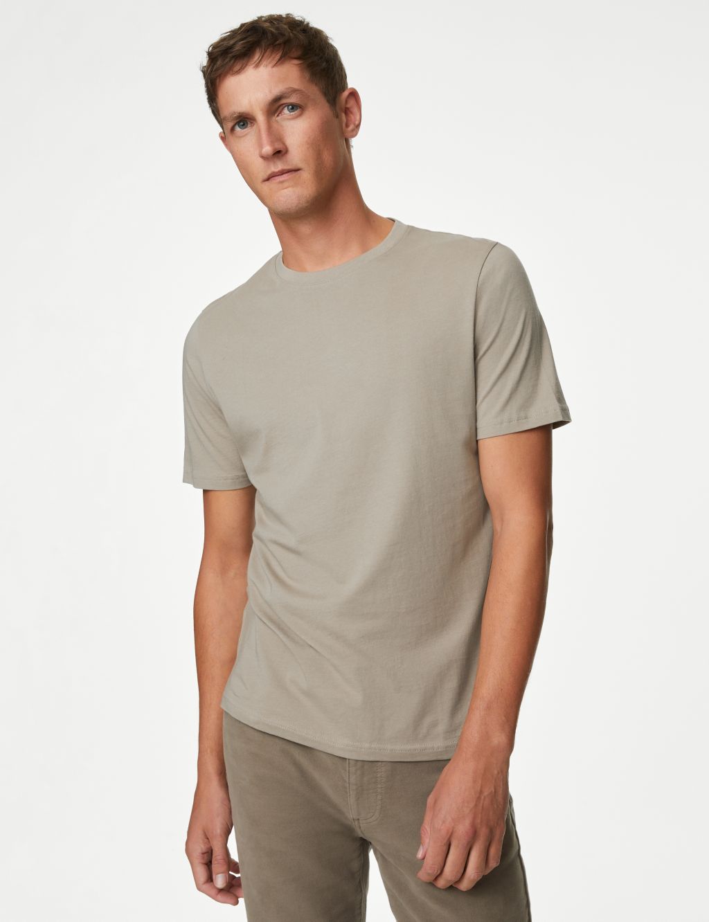 Regular Fit Pure Cotton Crew Neck T-Shirt image 1