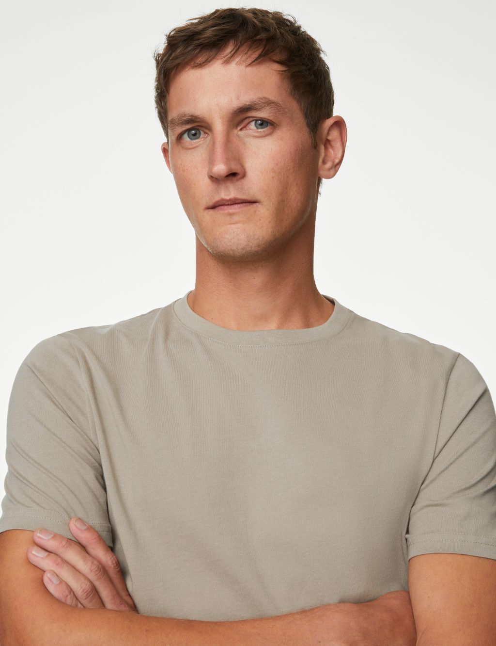 Regular Fit Pure Cotton Crew Neck T-Shirt image 4