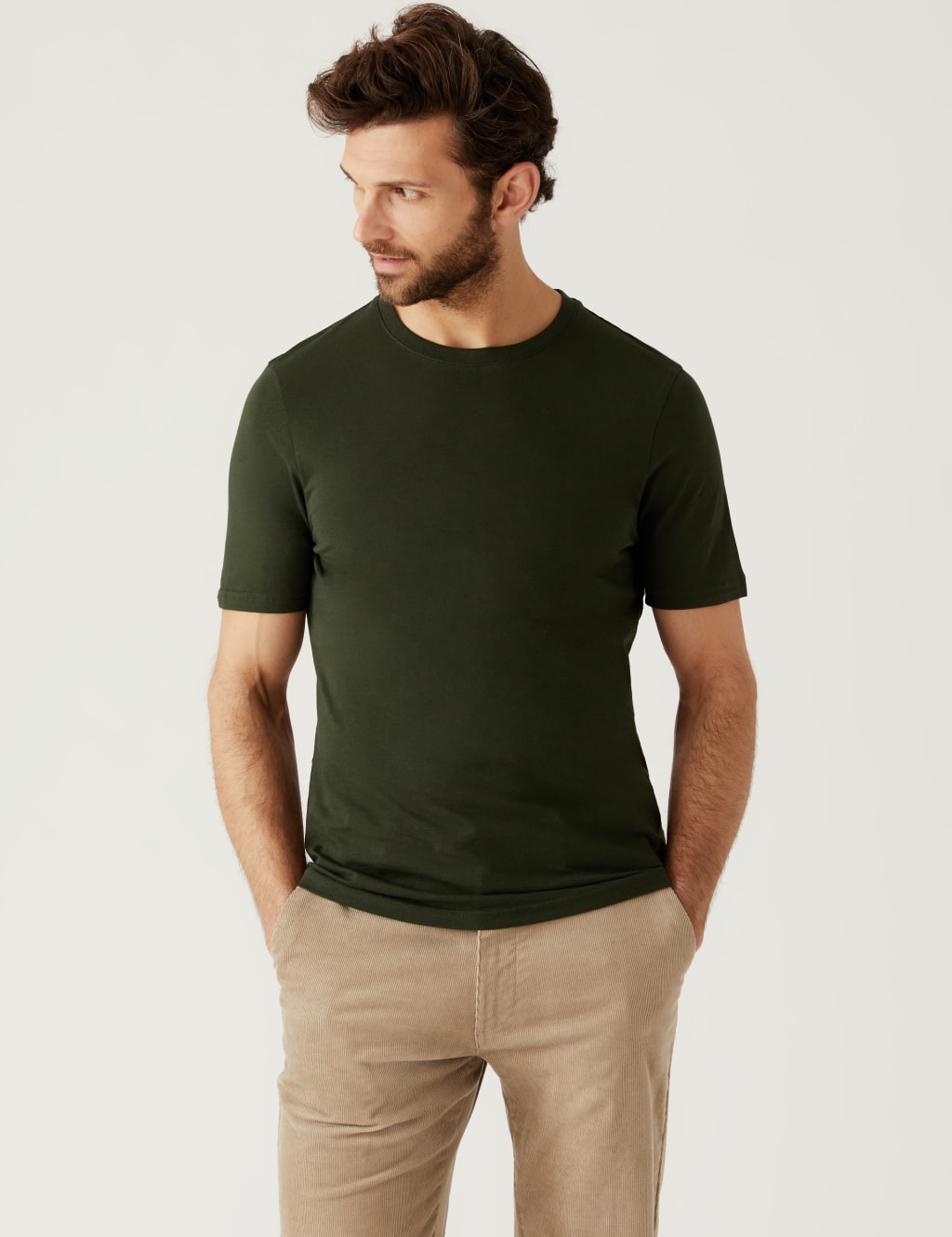 Pure Cotton Crew Neck T-Shirt image 2