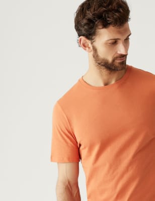 Pure Cotton Crew Neck T-Shirt | M&S US