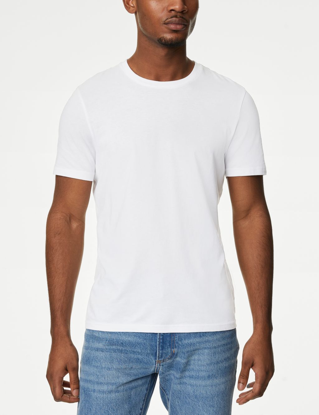 Pure Cotton Crew Neck T-Shirt