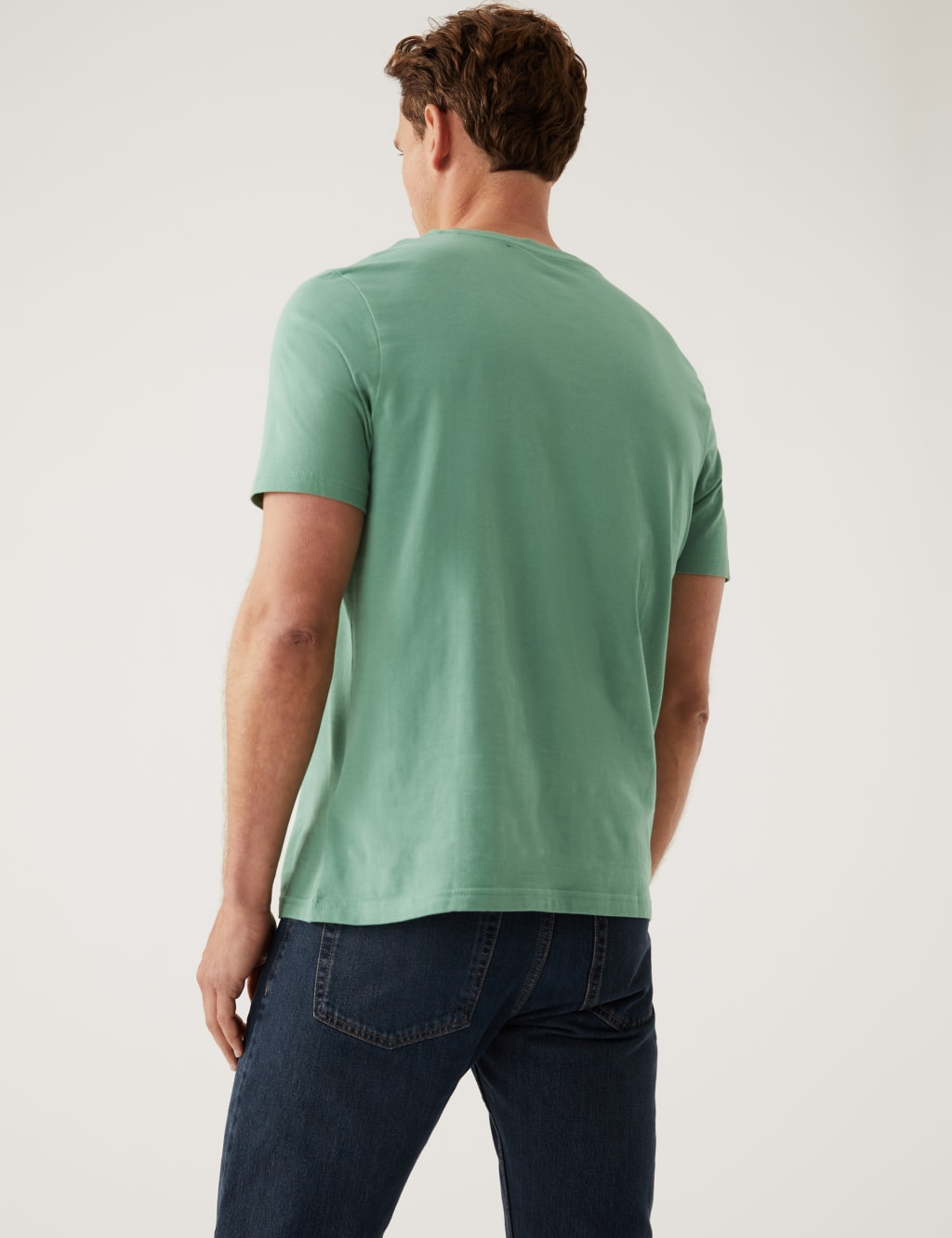 Pure Cotton Crew Neck T-Shirt image 3