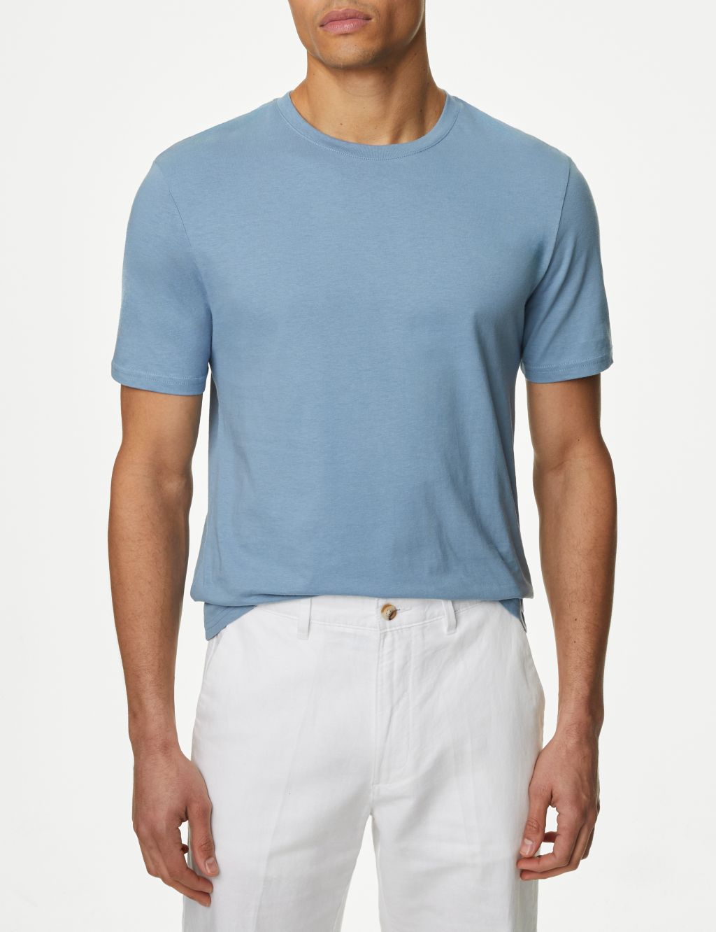 Slim Fit Pure Cotton Crew Neck T-Shirt image 4