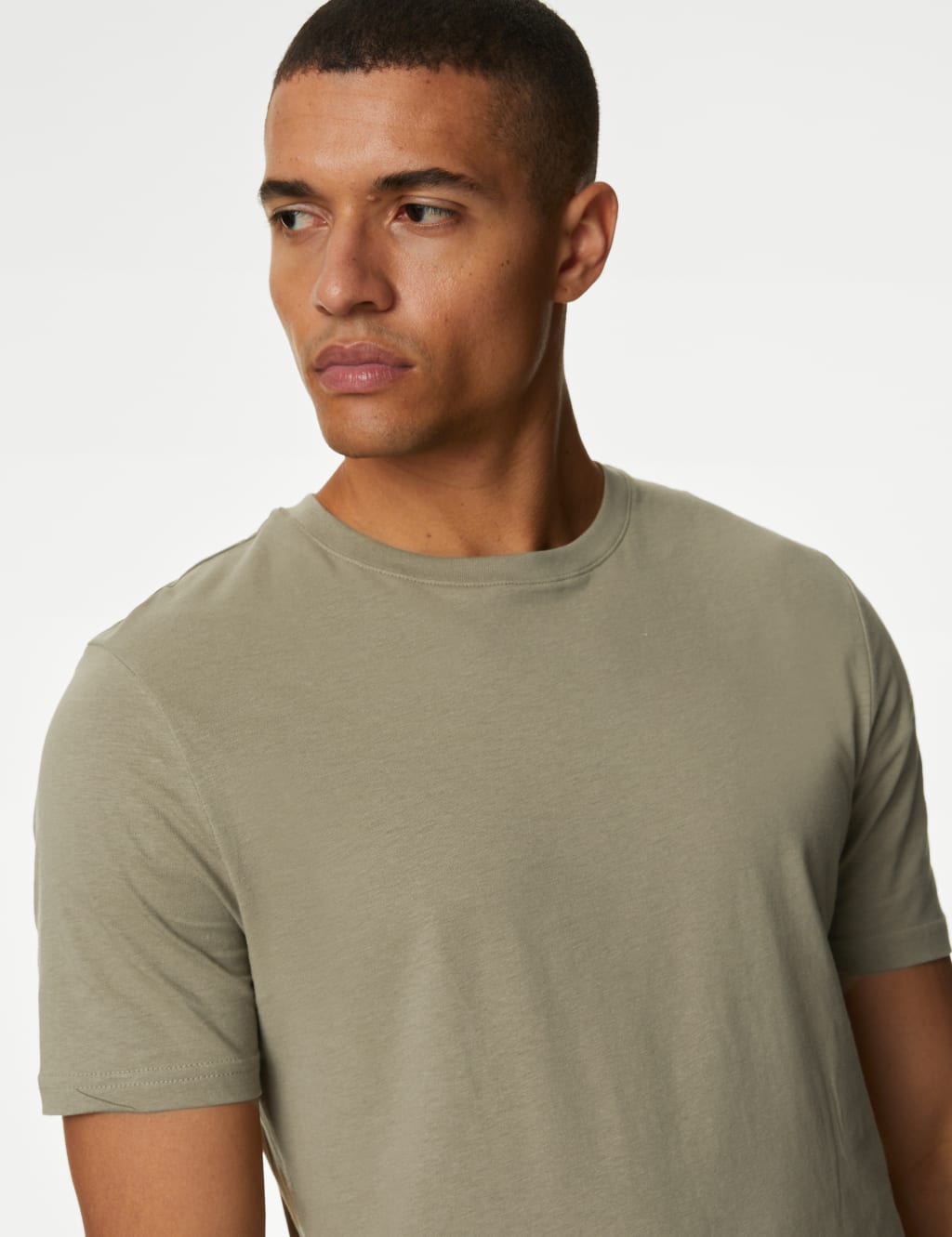 Slim Fit Pure Cotton Crew Neck T-Shirt image 3