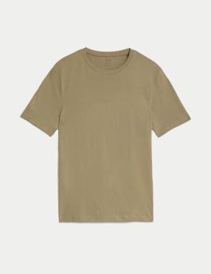 Slim Fit Pure Cotton Crew Neck T-Shirt