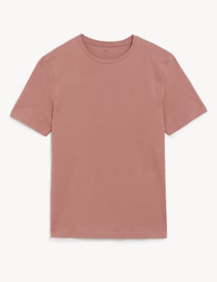 Slim Fit Pure Cotton Crew Neck T-Shirt