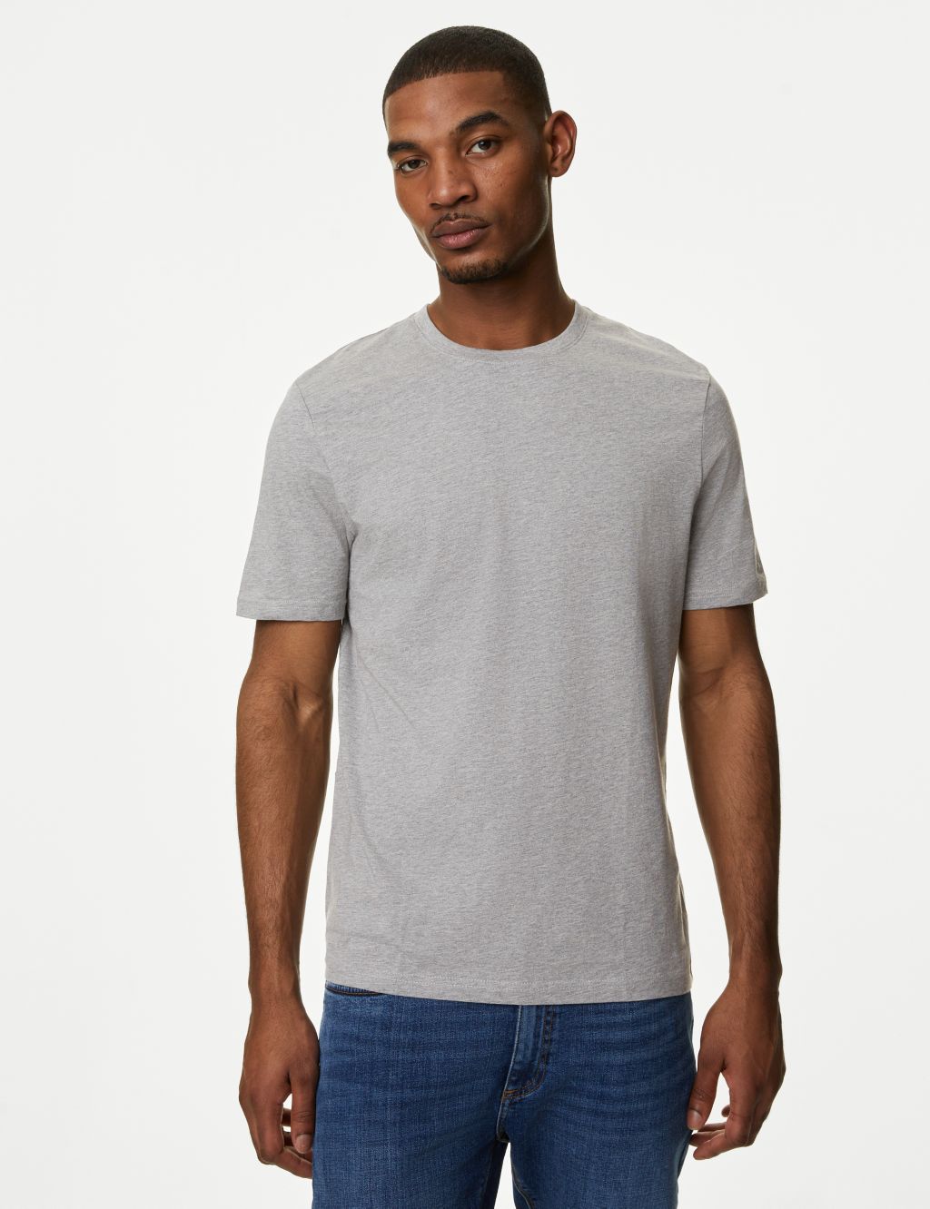 Slim Fit Pure Cotton Crew Neck T-Shirt image 4