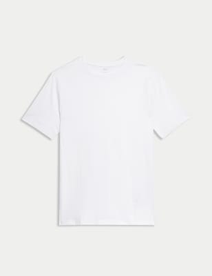 Slim Fit Pure Cotton Crew Neck T-Shirt | M&S Collection | M&S