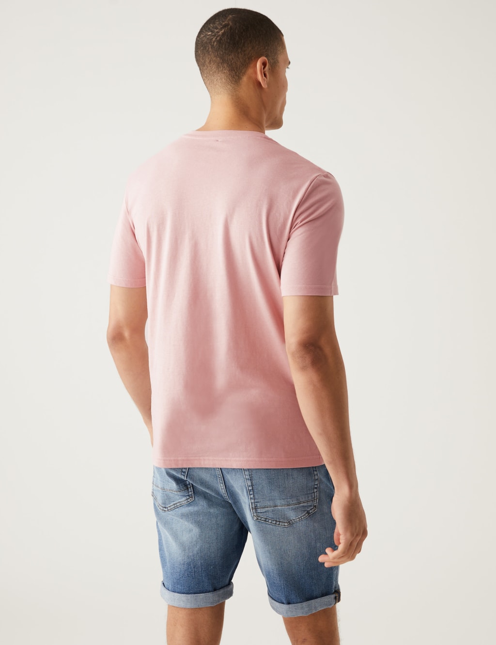 Pure Cotton V-Neck T-Shirt image 4