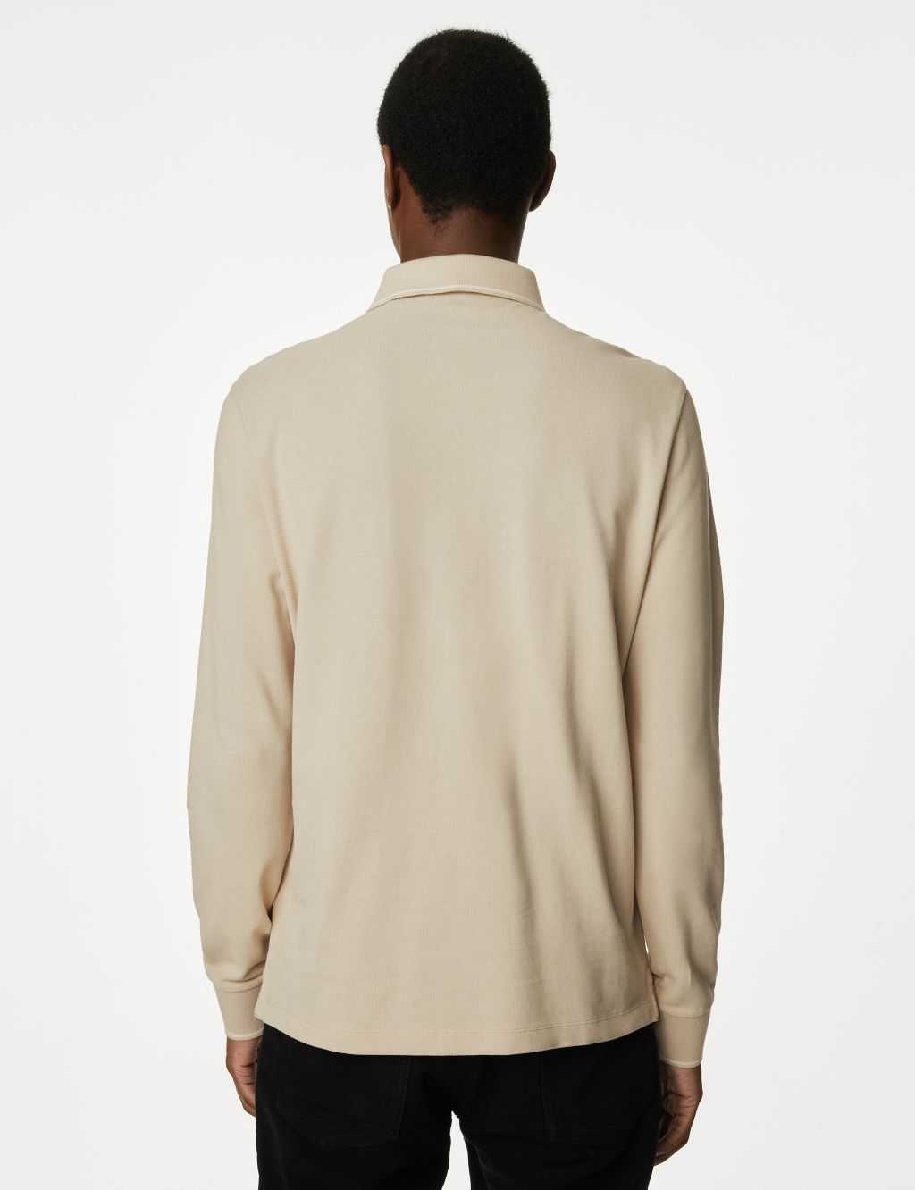 Pure Cotton Long Sleeve Polo Shirt image 5