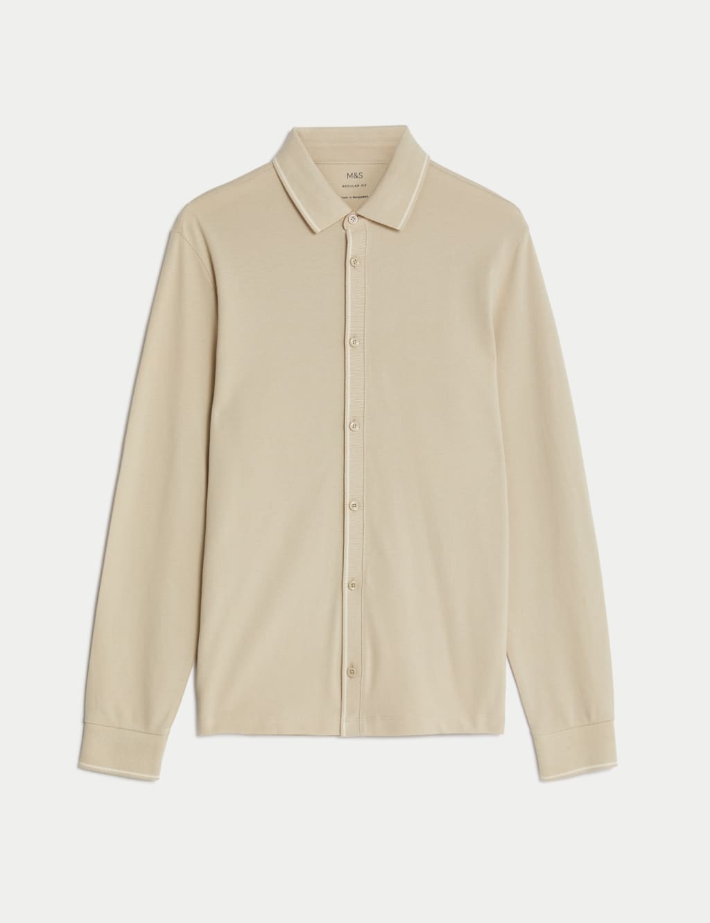 Pure Cotton Long Sleeve Polo Shirt image 2
