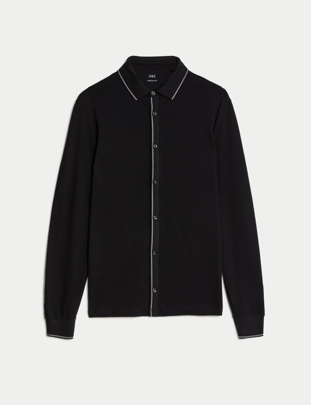 Pure Cotton Long Sleeve Polo Shirt image 2