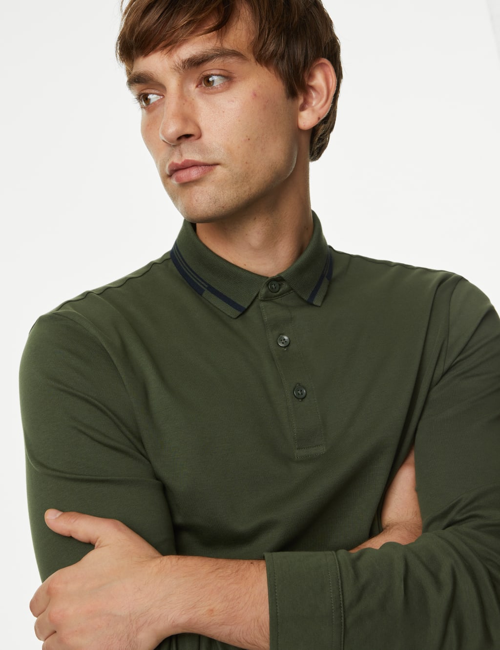 Myles Polo Long Sleeve Top