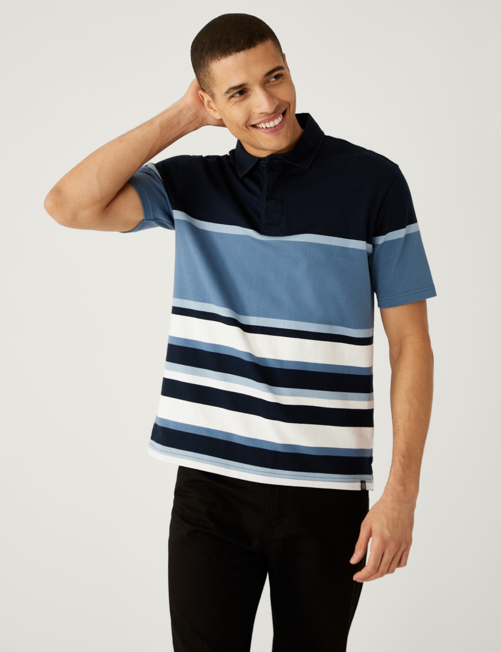 Pure Cotton Striped Rugby Shirt image 1