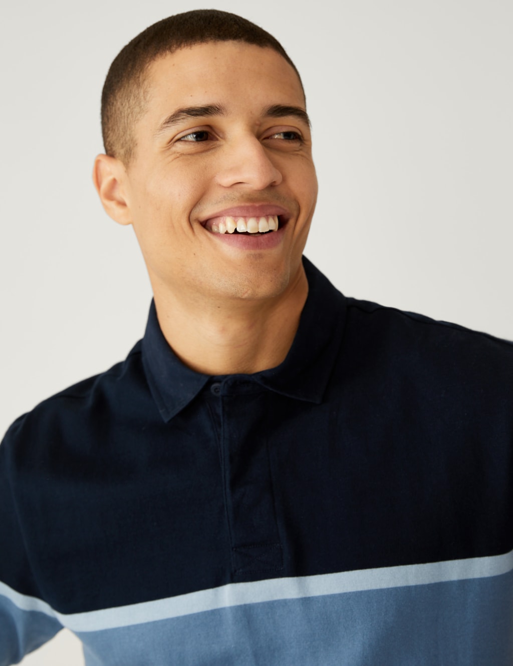 Pure Cotton Striped Rugby Shirt image 2