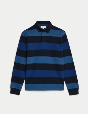 Pure Cotton Striped Rugby Shirt