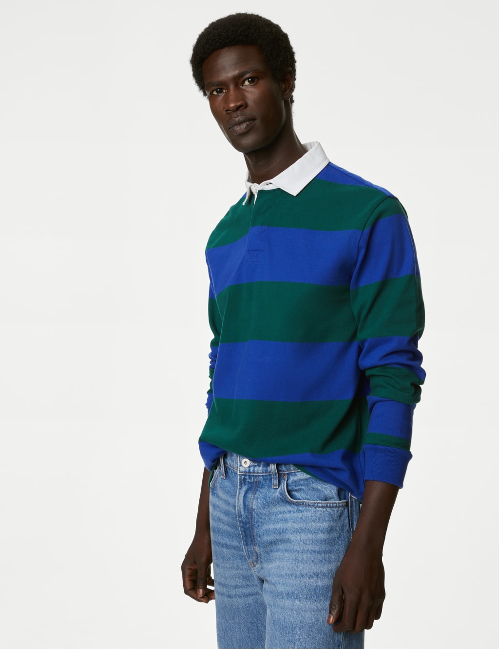Pure Cotton Striped Rugby Shirt image 4