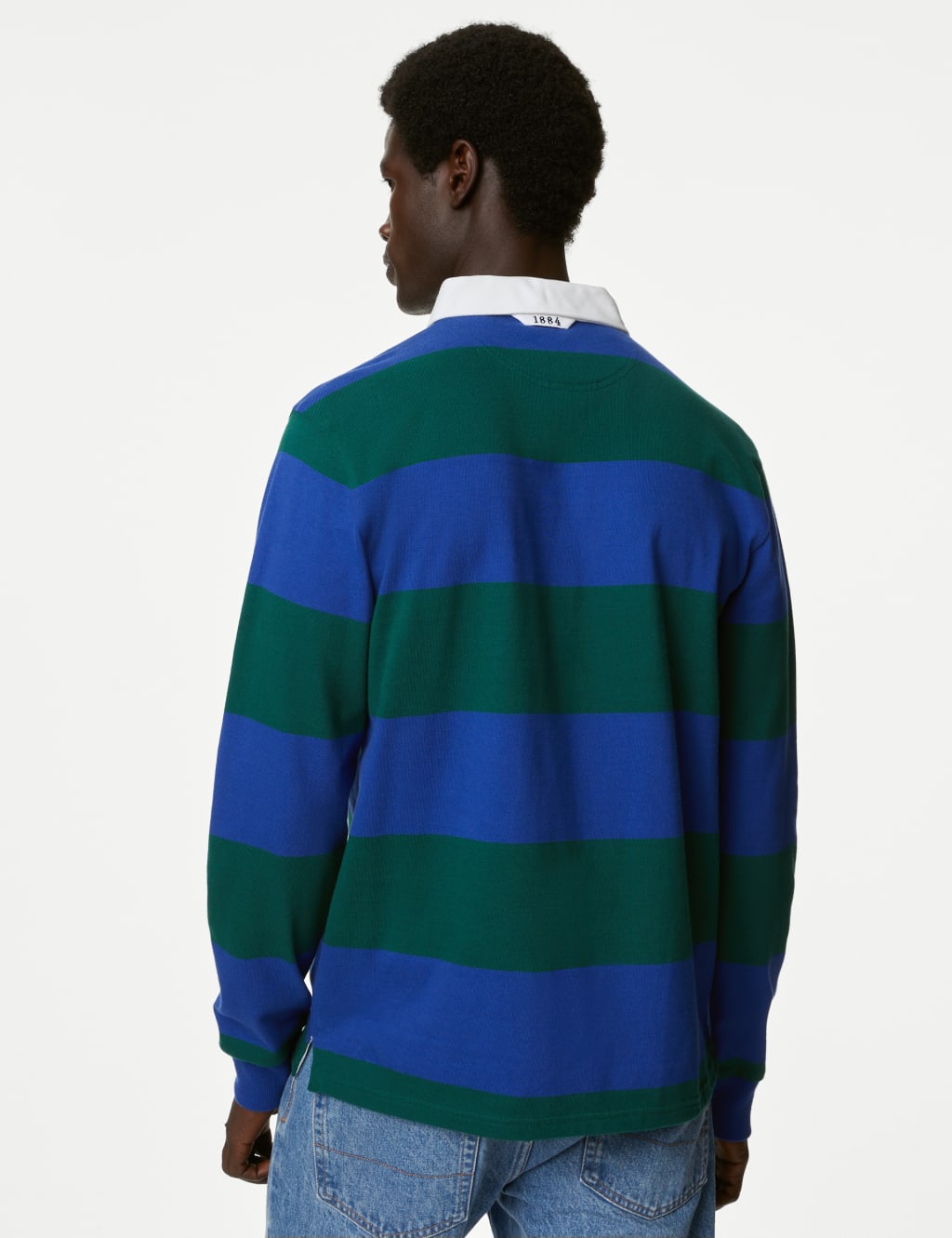 Pure Cotton Striped Rugby Shirt image 5