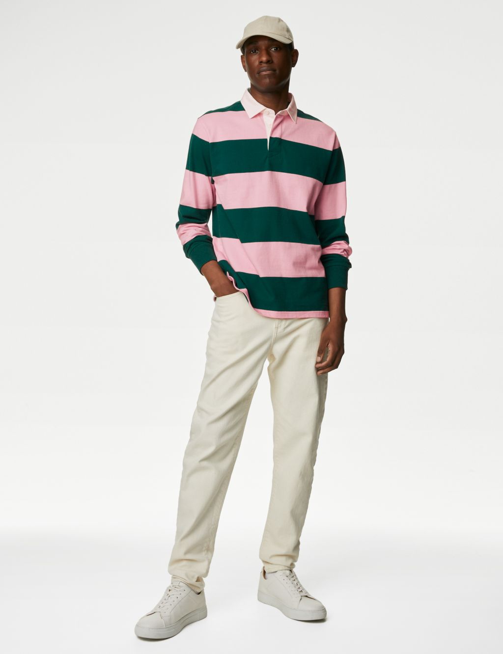 Pure Cotton Striped Rugby Shirt image 1