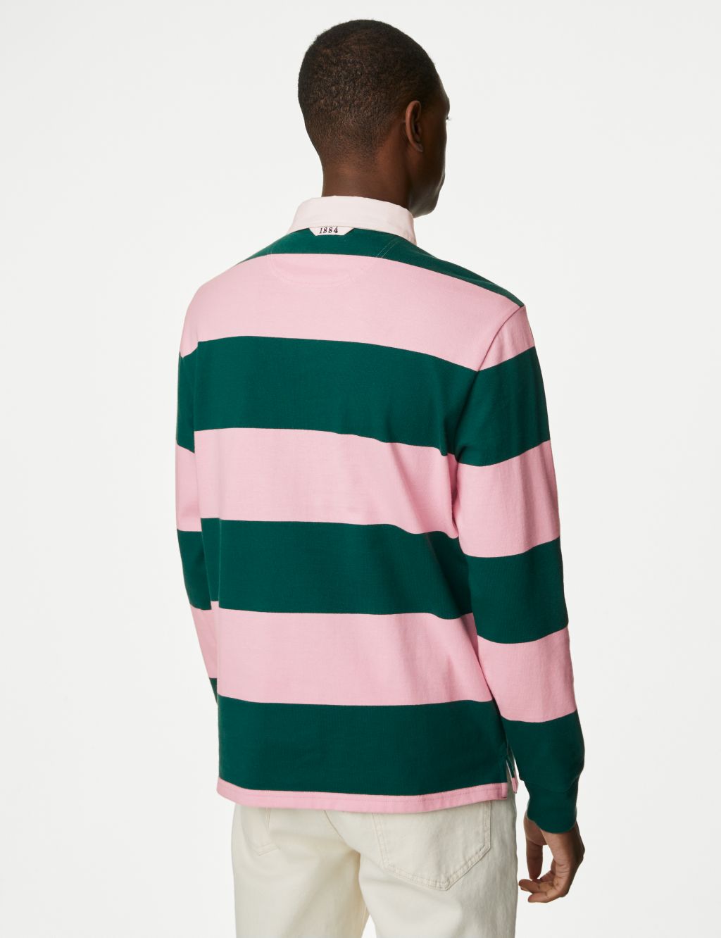 Pure Cotton Striped Rugby Shirt image 5