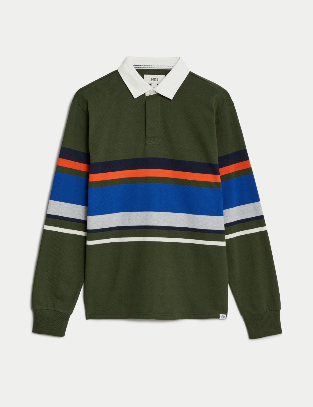 Pure Cotton Striped Long Sleeve Rugby Shirt image 2