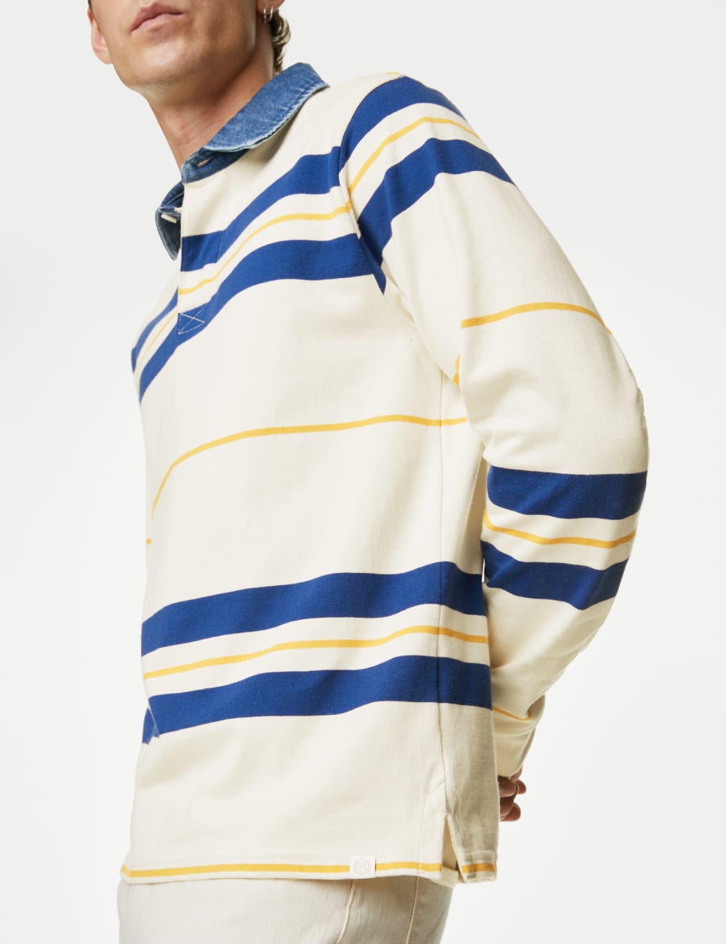 Pure Cotton Striped Rugby Shirt image 4