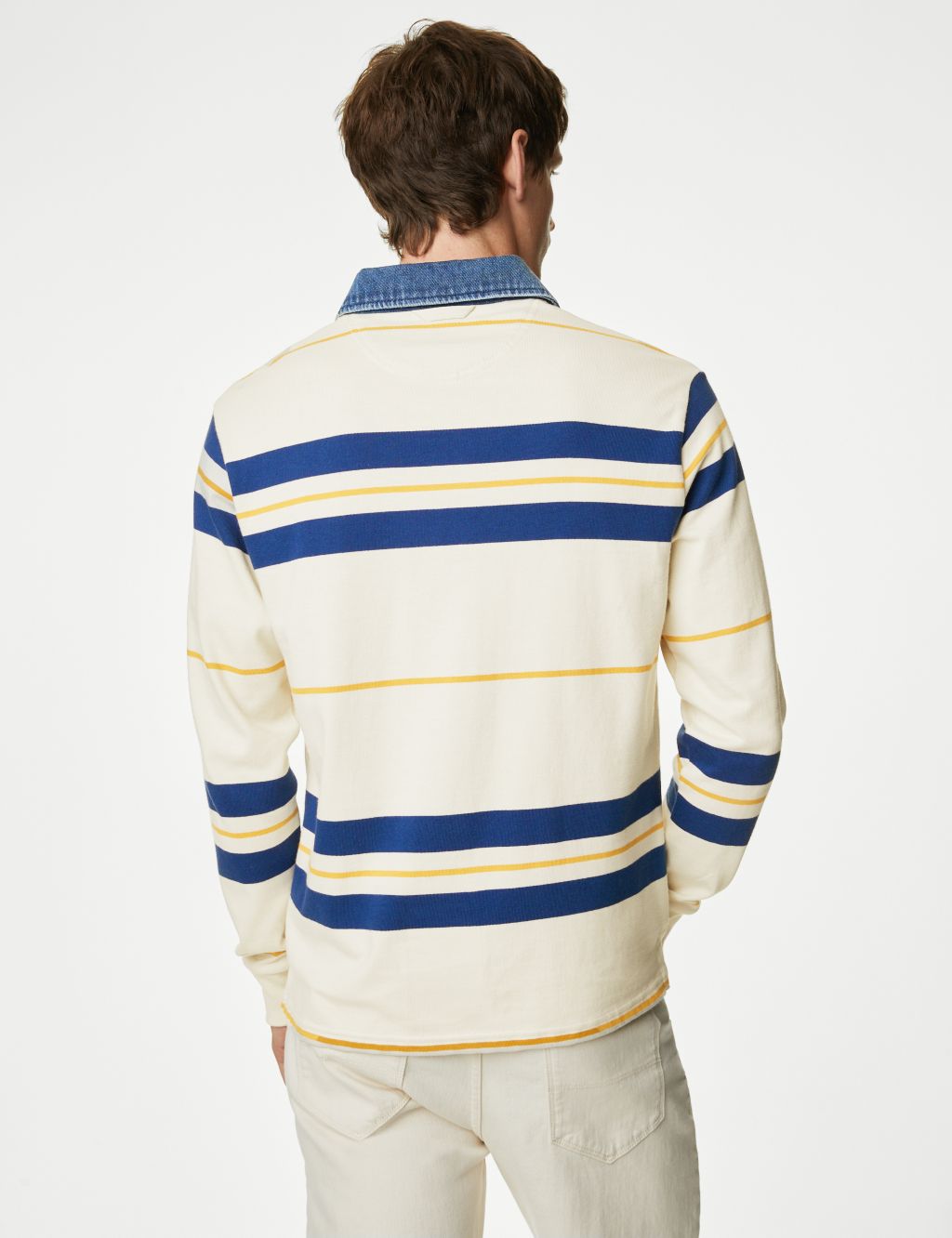 Pure Cotton Striped Rugby Shirt image 6