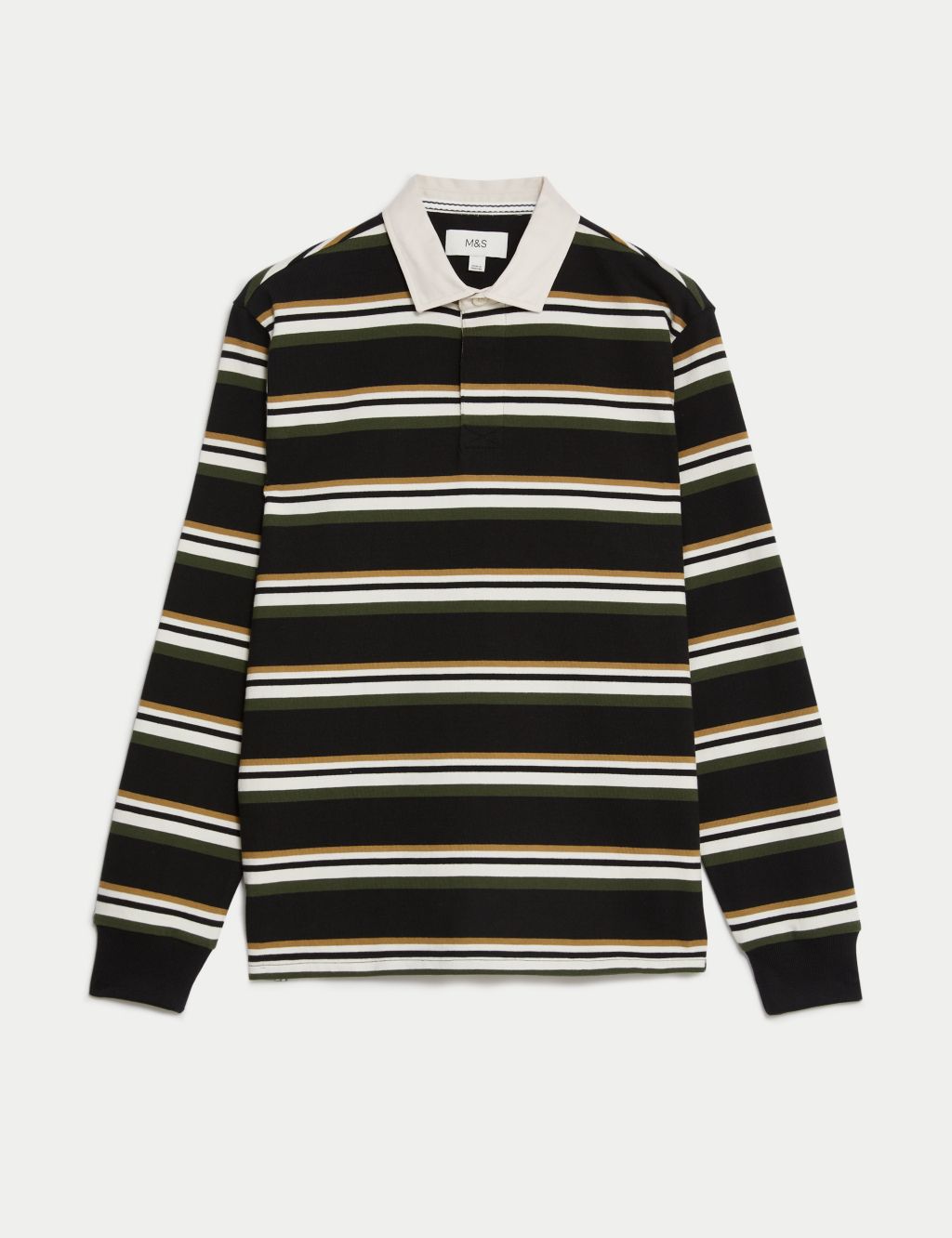 Pure Cotton Striped Rugby Shirt image 2