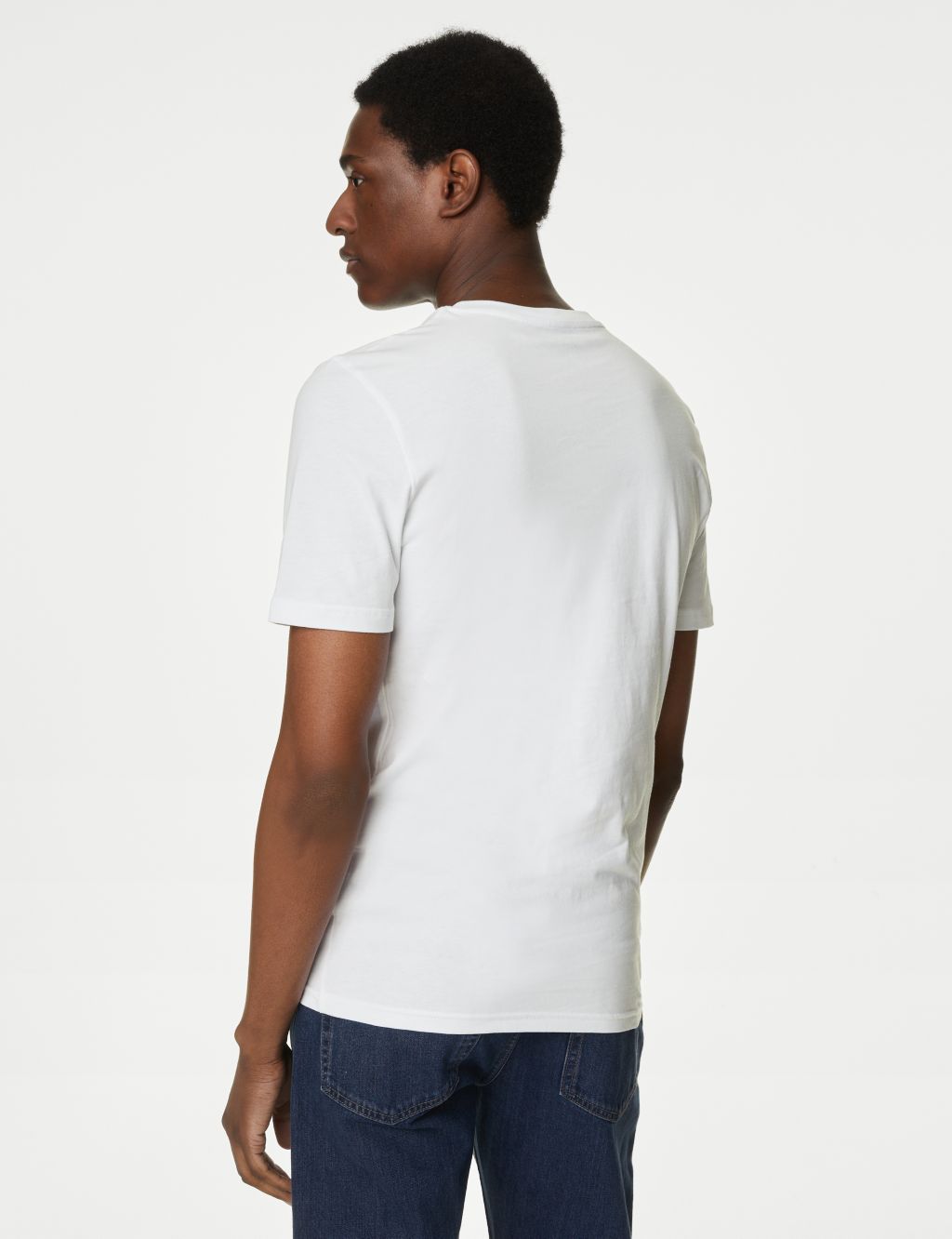 3pk Slim Fit Pure Cotton Crew Neck T-Shirts image 5