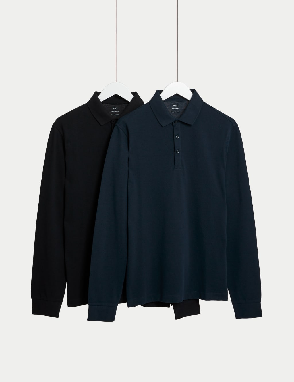 Plain Long sleeve polo shirt