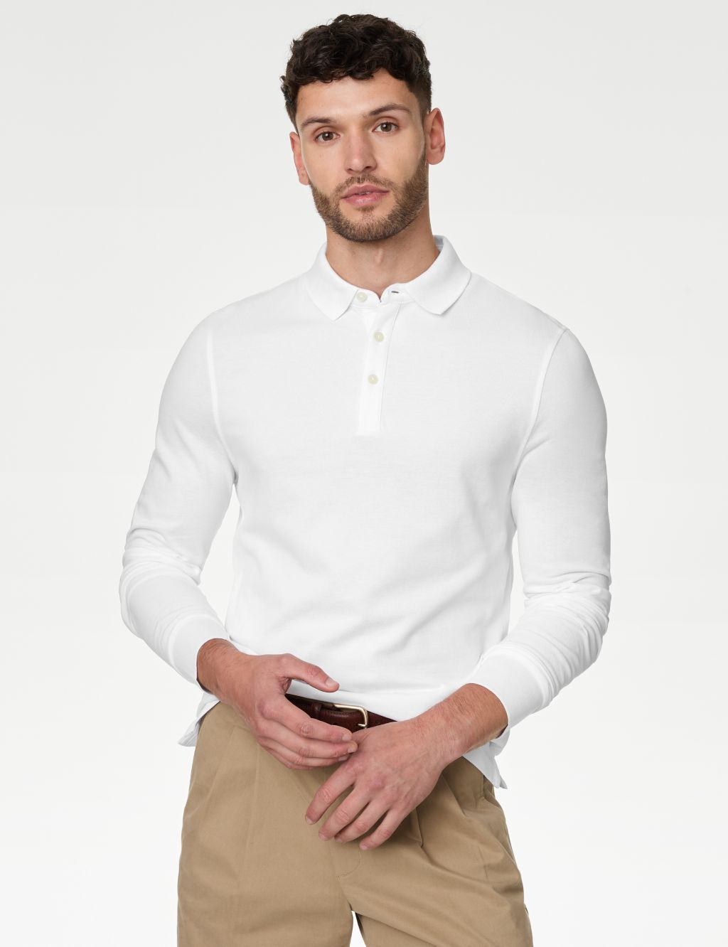 Men’s White Polo Shirts | M&S