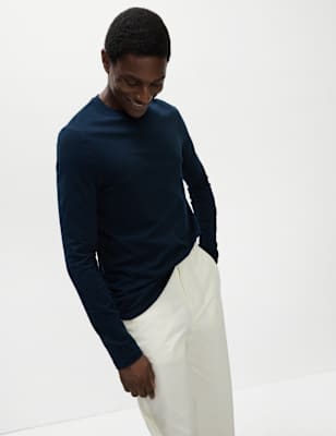 2pk Pure Cotton Long Sleeve TShirts M&S AU