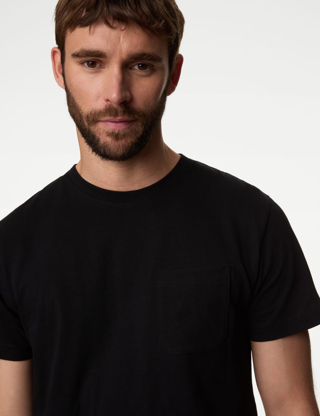 2pk Pure Cotton Crew Neck T-Shirts image 3