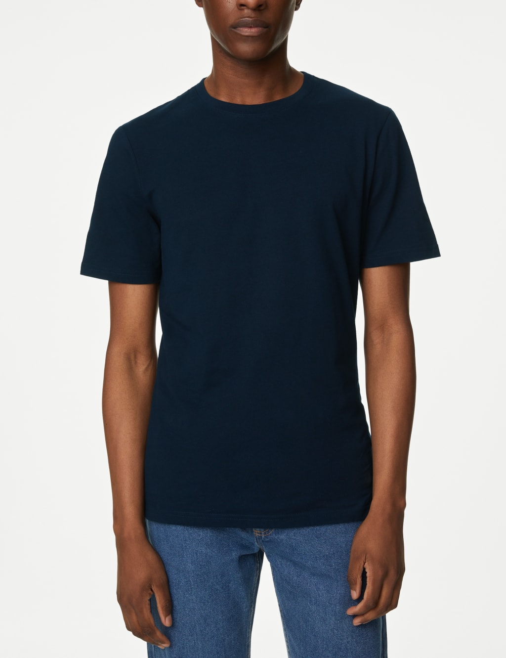 5pk Pure Cotton Crew Neck T-Shirts image 2