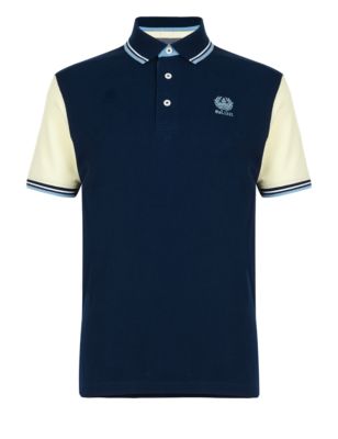 University of Oxford Pure Cotton Polo Shirt | Blue Harbour | M&S