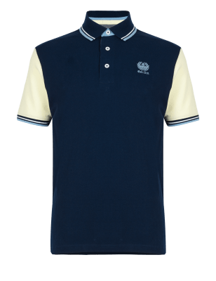 University of Oxford Pure Cotton Polo Shirt | Blue Harbour | M&S