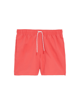 

Mens M&S Collection Quick Dry Swim Shorts - Bright Coral, Bright Coral