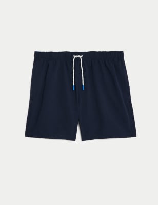 M&S Short décontracté en coton à motif gaufré Gris, Bermudas & Shorts Homme