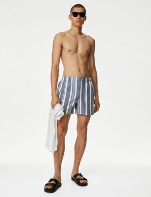 Quick Dry Striped Swim Shorts - SK