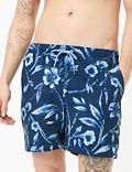 Quick Dry Floral Print Swim Shorts
