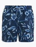 Quick Dry Floral Print Swim Shorts