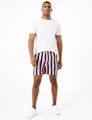 vertical striped swim trunks
