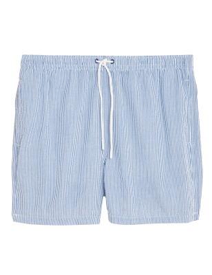 

Mens M&S Collection Quick Dry Striped Swim Shorts - Blue Mix, Blue Mix