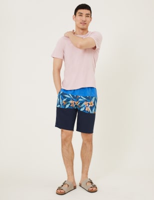 

Mens M&S Collection Quick Dry Floral Swim Shorts - Navy Mix, Navy Mix