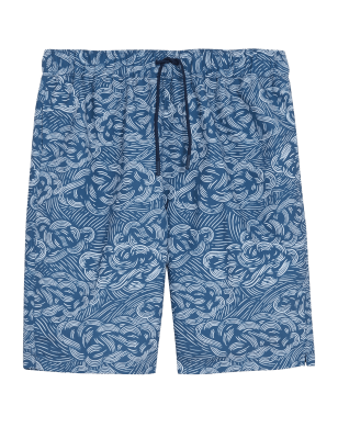 

Mens M&S Collection Quick Dry Cloud Print Swim Shorts - Blue Mix, Blue Mix