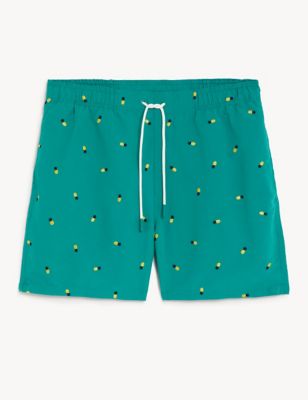 

Mens M&S Collection Quick Dry Embroidered Swim Shorts - Seafoam, Seafoam